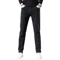 Męskie klasyczne jeansy Jean Homme Pantalones Hombre męskie Mannen miękkie czarne Biker Masculino denimowe fartuchy męskie spodnie 2